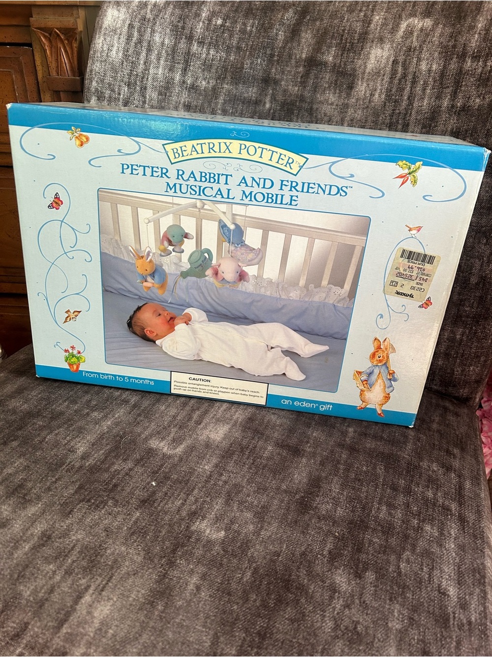 00s Beatrix Potter Peter Rabbit Baby Crib Mobile New in Box